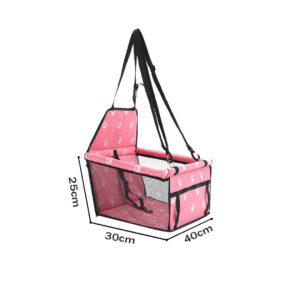 Alternative view of NNEAGS Waterproof Pet Booster Car Seat Breathable Mesh Safety Travel Portable Dog Carrier Bag Pink